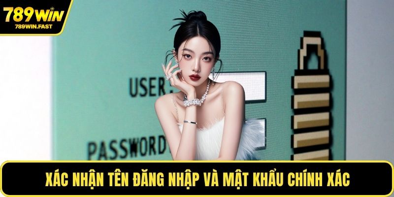 Xác nhận tên đăng nhập và mật khẩu chính xác